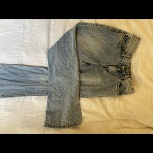 Brandy Melville Low Rise Light Wash Flare Jeans